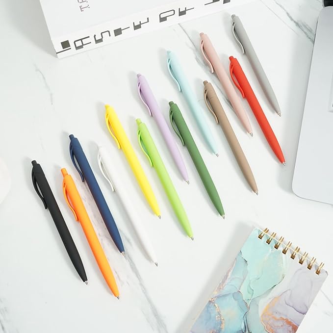 BallPoint Pens, 50 Pack (BLACK Ink),Bulk Pens, Brown Coffee Barrel,Click Pens for Office Home and School, Retractable Ballpoint Pens, Medium Point, 1.00MM (Brown/Coffee)