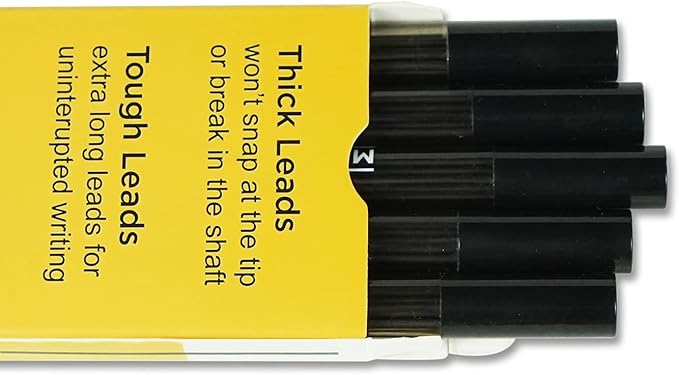 60 Pcs 1.3 mm Lead Refills for Mechanical Pencil, Break Resistant Weatherproof, 120 mm Length, 12 Pcs/tube, 5 Tubes