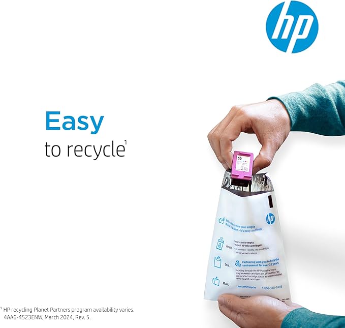 HP 63XL Black High-yield Ink Cartridge | Works with HP DeskJet 1112, 2130, 3630 Series; HP ENVY 4510, 4520 Series; HP OfficeJet 3830, 4650, 5200 Series | Eligible for Instant Ink | F6U64AN