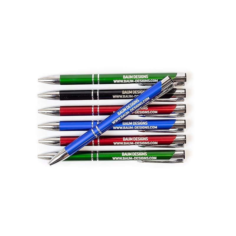Bulk Personalized Pens Custom Engraved Ballpoint Pens (250 Pens, Red)