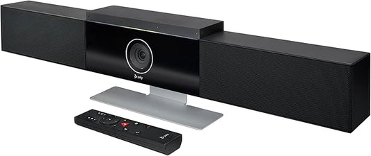 Poly Studio 4K USB Video Conference System (Plantronics) - Camera, Microphone, & Speaker Bar for Small & Medium Conference Rooms - Auto Framing & Tracking - Teams/Zoom Certified - Amazon Exclusive