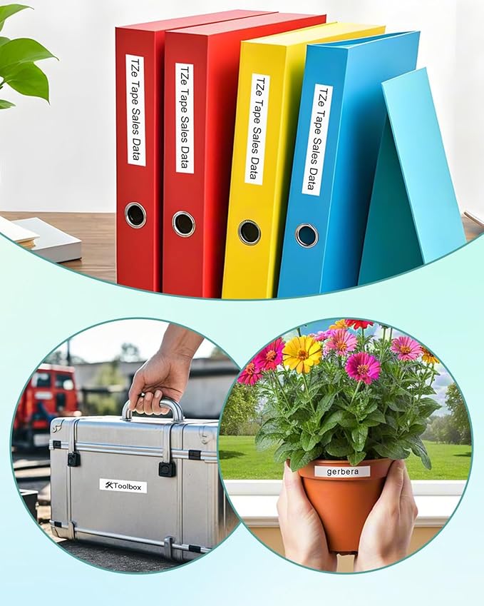 15-Pack 12mm 0.47 Inch Laminated White TZe Tz Tape Replace for Brother Label Maker Tape TZe-231 Compatible with P Touch Label Maker PT-D210 PT-D220 PT-D200 PT-H100 PT-D400 PT-D600