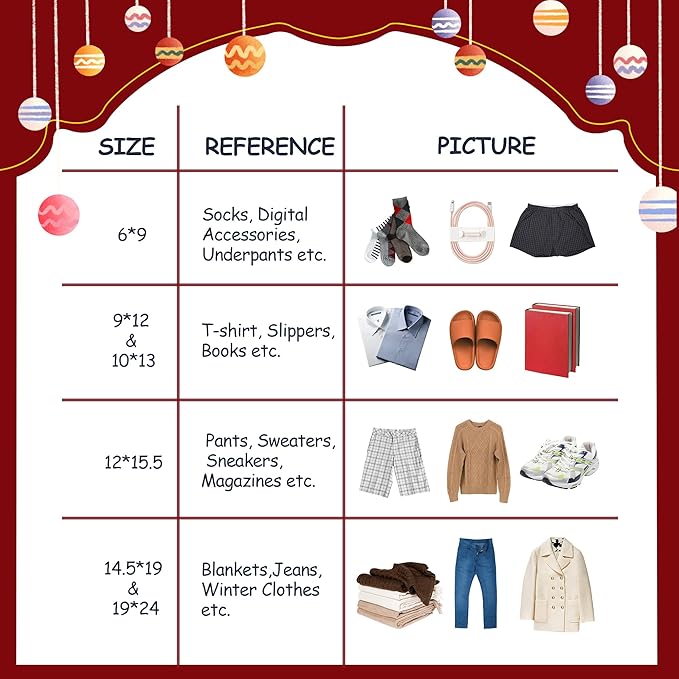 Christmas Poly Mailer 10x13 Inch 25 Pcs, Waterproof Shipping Bags for Clothing, Tear-Resistant Mailier Bags, Strong Mailing Bags with Self-Seal - Christmas Elements Printed