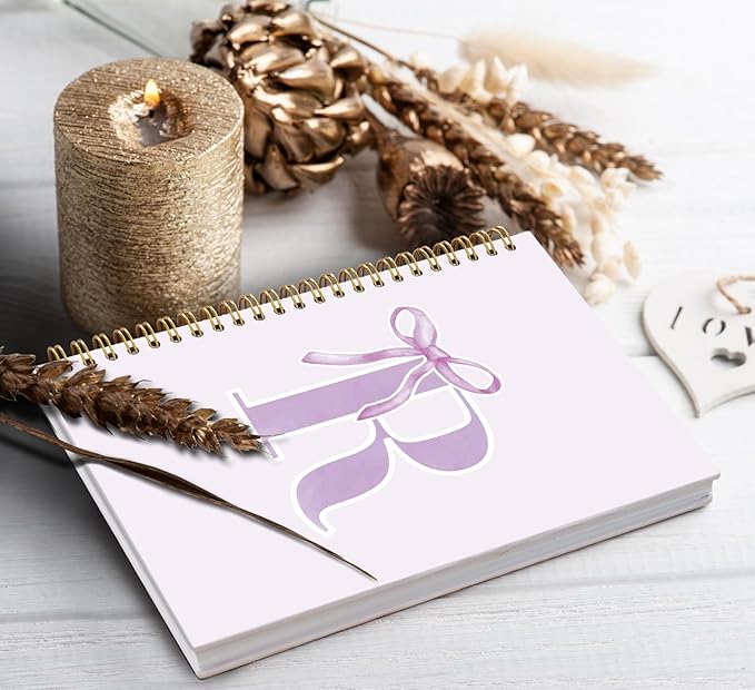 foedor Coquette Trendy Preppy Purple Bow Spiral Notebook,Initial R Journal Personalized Teen Girl Gifts,Monogrammed Gifts for Women Teen Girl,College Ruled Hardcover Spiral Notebook(purple)