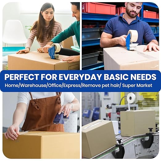 ADHES Packing Tape Shipping Tape Packaging Tape for Moving Boxes Heavy Duty Clear, 50M Length 4.8cm Width,2.6Mil Thickness