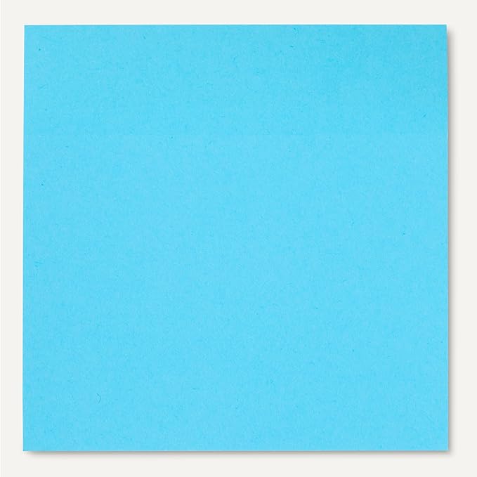 Amazon Basics Square Sticky Plus Notes, Self-Stick Pads, Pack of 24, 3 x 3 inches, Assorted Colors