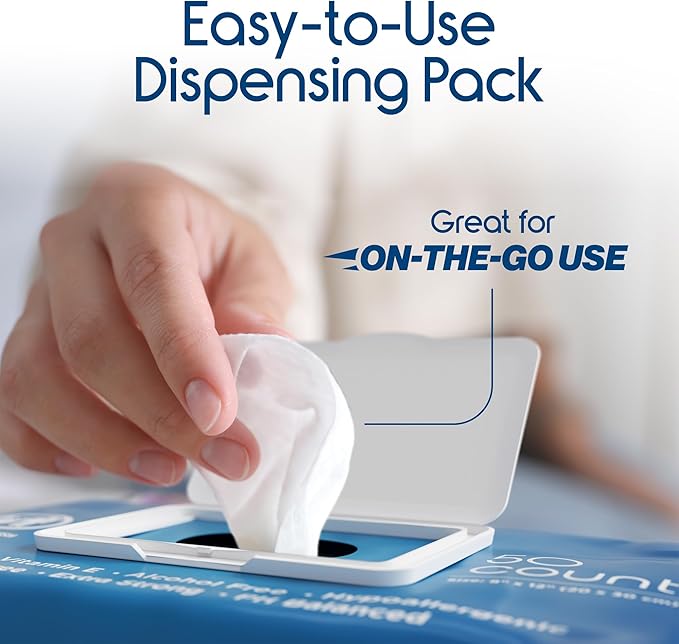 Inspire Adult Wet Wipes, Wash Cloths | Adult Wipes for Incontinence & Cleansing for Elderly, 8"x12" (200 count)