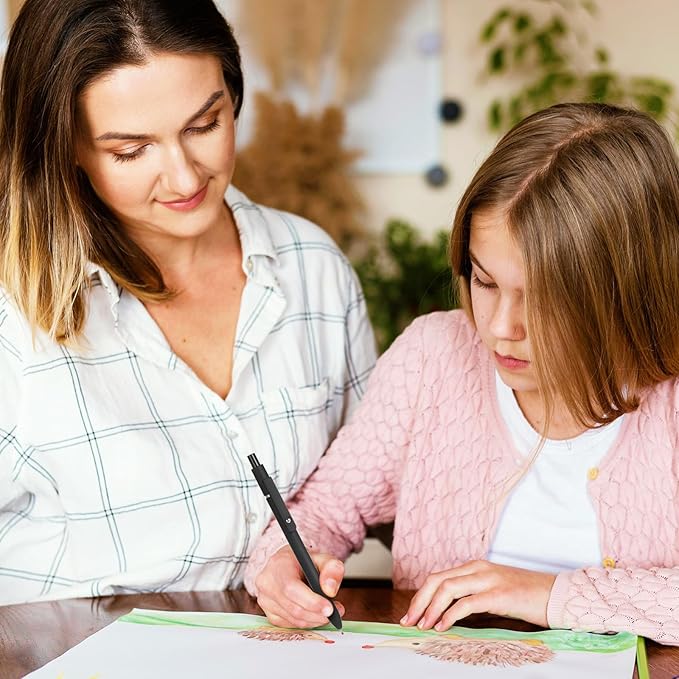 6 Pcs Gel Pens 0.5mm Quick Dry Black Ink Fine Point Smooth Writing Pen, Quick Dry Pens For Journaling, School Supplies Gifts for Men Women Journaling, Black/Gray/White