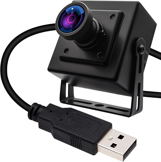 ELP Global Shutter USB Camera - Wide Angle Webcam for Computer & Laser Engraver - 1080P, 90fps, 120 Low Distortion Lens