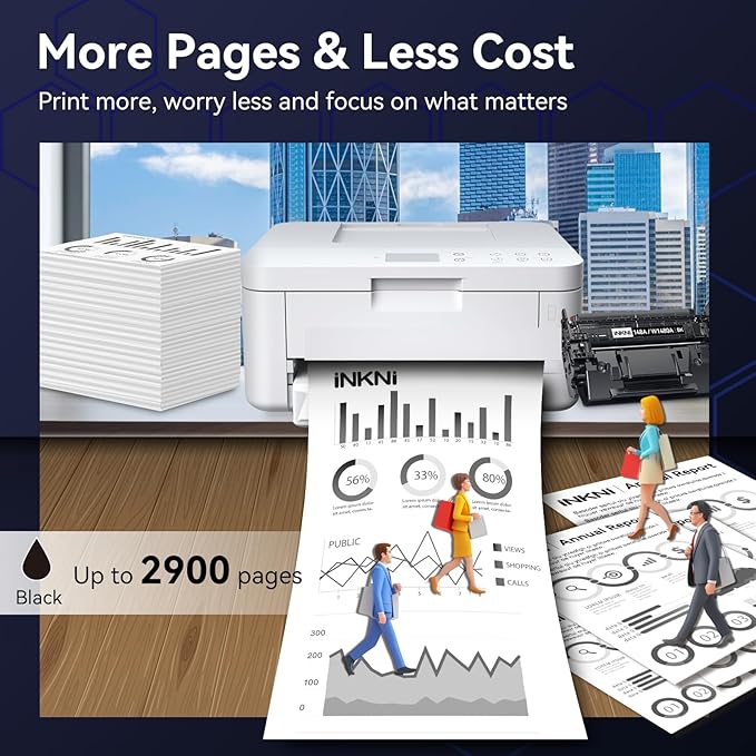 148A Toner Cartridge Black with Chip - Compatible Replacement for HP 148A 148X W1480A W1480X for HP Laserjet Pro MFP 4101fdw 4001dn 4001n 4101fdn 4001dw Printer High Yield for Office Work - 2 Pack