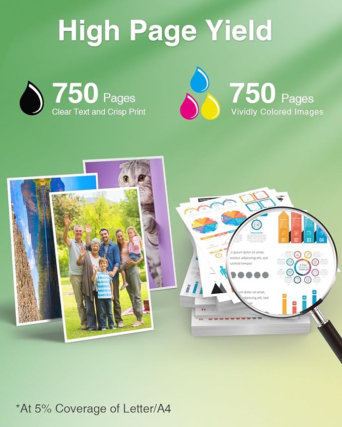 4Pack LC404 Ink Cartridges for Brother Printer MFC-J1205W Replacement for Brother LC 404 LC-404 Ink Cartridges for MFC-J1205W MFC-J1215W Printer(Black Cyan Magenta Yellow)