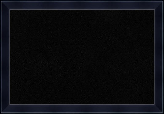 Amanti Art Black Cork Board for Wall, 18x26 Vision Board with Black Wood Frame, Medium Corkboard Office Decor for Home Organization, Modern Corkboard Pinboard to Display Items for Home Organization