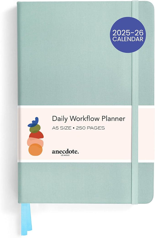 Anecdote 2025-2026 Planner: A Monthly, Weekly & Daily Planner 2025-2026 for Planning Your Success - A5 Size Hardcover Start Anytime and Achieve your Goals. - Dutch Blue