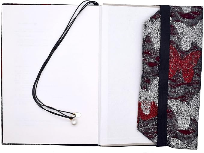 BLBMH Book Covers for Paperbacks Book Cover for Privacy Fit for 5.5x8.5 inch Adjustable Book Sleeve Cover for Diary Books Fabric Softcover Protector for Notebook - Butterfly C 8.5in