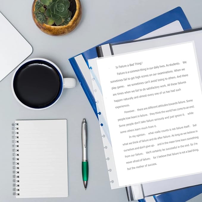 100 Piece Discbound Sheet Protectors Discbound Page Protector Letter Size Clear Plastic Page Protectors for Letter Size Discbound Binding Cover