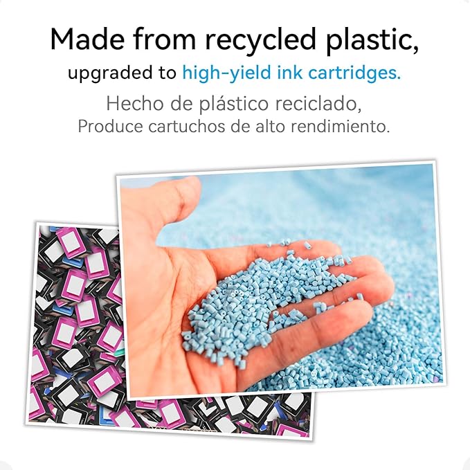 62XL Ink Cartridge Combo Pack Compatible for HP Ink 62 Black Color Compatible for Envy 7640 7645 5660 5665 5642 5540 OfficeJet 8045 8040 5746 5745 250 200 Printer