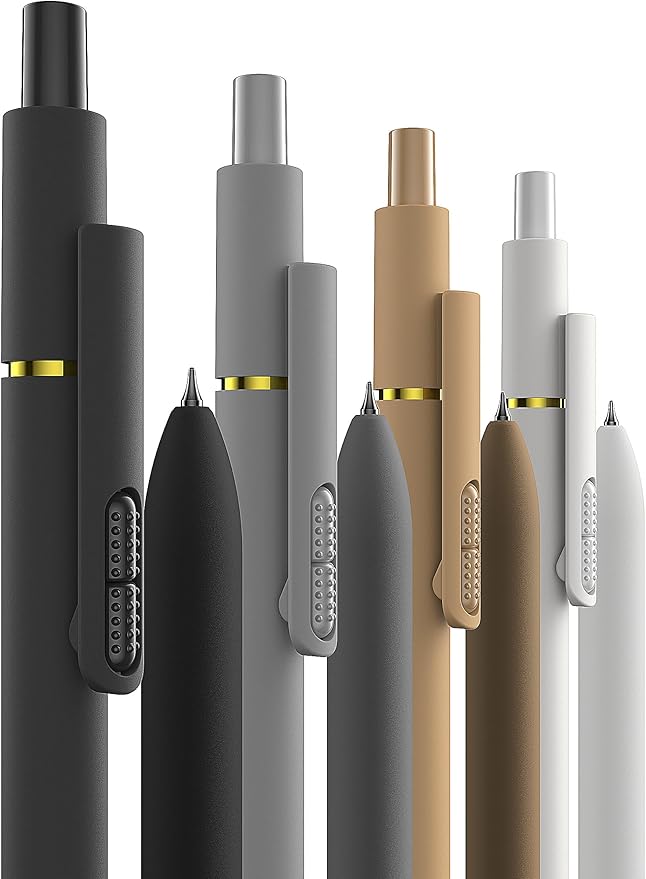 16 Pcs Gel Pens - 0.7mm Fine Point Smooth Writing Fidget Pens, Quick-Dry Long Lasting Black Ink, Office & School Supplies Men Women Student (Classic Color Black Ink)