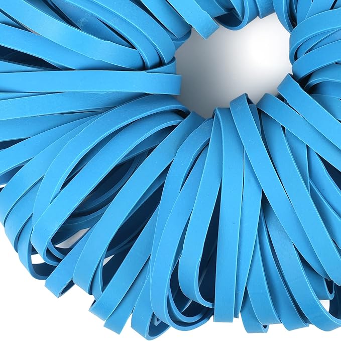 AMUU Rubber Bands Size # 64 Blue 0.5bl Rubber Band 110pcs #64 rubber band for Office Supplies Home money File Folders Strong Elastic Rubber Bands