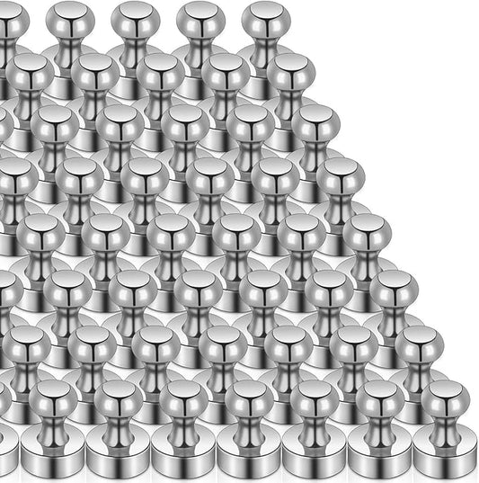 50 Pack Fridge Magnets, Small Strong Refrigerator Neodymium Magnets for Whiteboard, Office, Classroom, Kitchen, Adults, Home