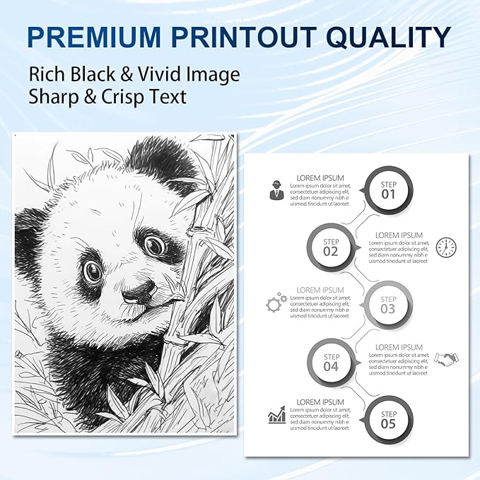 58A Toner 2 Pack Compatible with 58A CF258A Toner Cartridges Black (with Chip), Works with MFP M428fdw M428fdn M428dw M404 M428 Pro M404n M404dn M404dw Printer(2 Pack)