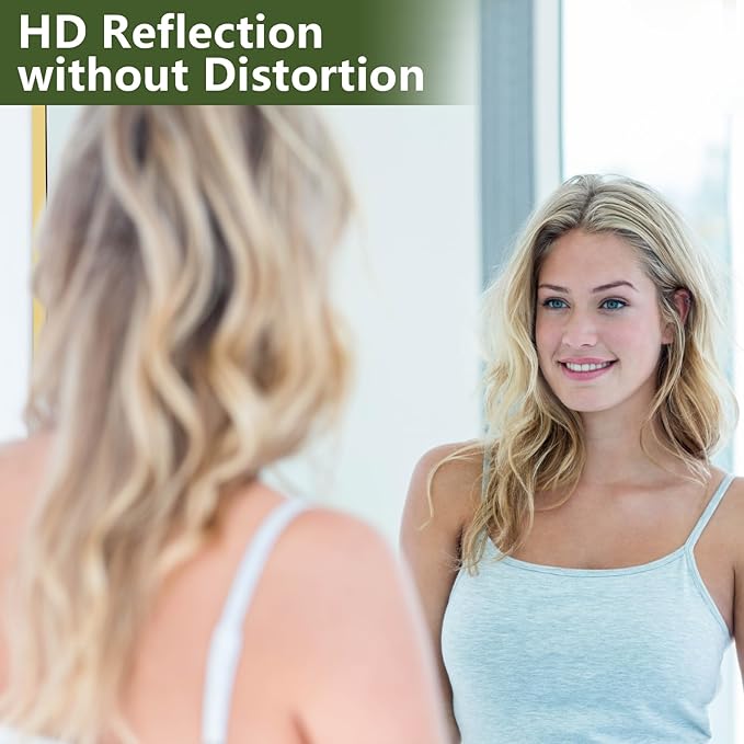 MELOMOIR 76"x44" Oversized Floor Mirror Freestanding, Oversized Mirror Full Length for Bedroom Living Room Dressing Room Gym Yoga Hair Salon, Gold Mirror Full Length with Shatterproof Tempered Glass