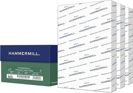 Hammermill Printer Paper, Premium Color 32 lb Copy Paper, 12 x 18 - 3 Ream (1,500 Sheets) - 100 Bright, Made in the USA, 106127C