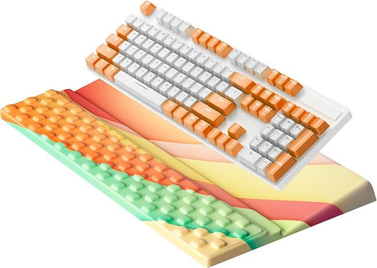 Ospelelf Keyboard Wrist Rest Comfortable Ergonomic Keyboard Stand Riser Holder Pad for Office Home
