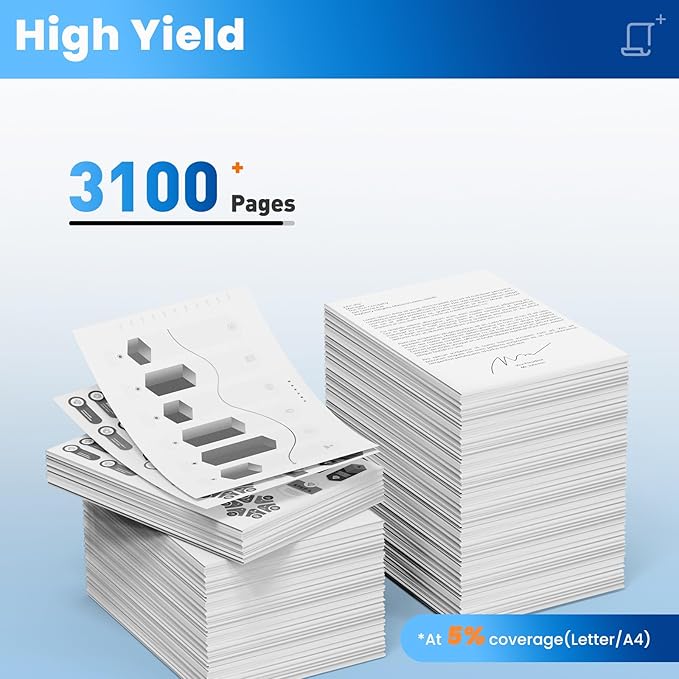 26A Black Toner Cartridge CF226A Compatible for HP 26A 26X Black Toner Cartridge Replacement HP26A Works with Laser Jet pro M402n M426fdw M402dn M402dw M402m Pro MFP M427dw M426dw M426fdn, 2 Pack