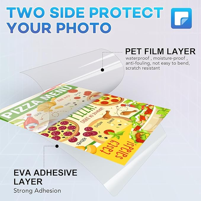 200 Pack Laminating Sheets, 3 mil, 8.9" x 11.4" Thermal Laminating Pouches Lamination Sheet Paper for Laminator, Clear, Letter Size, Office and School Supplies