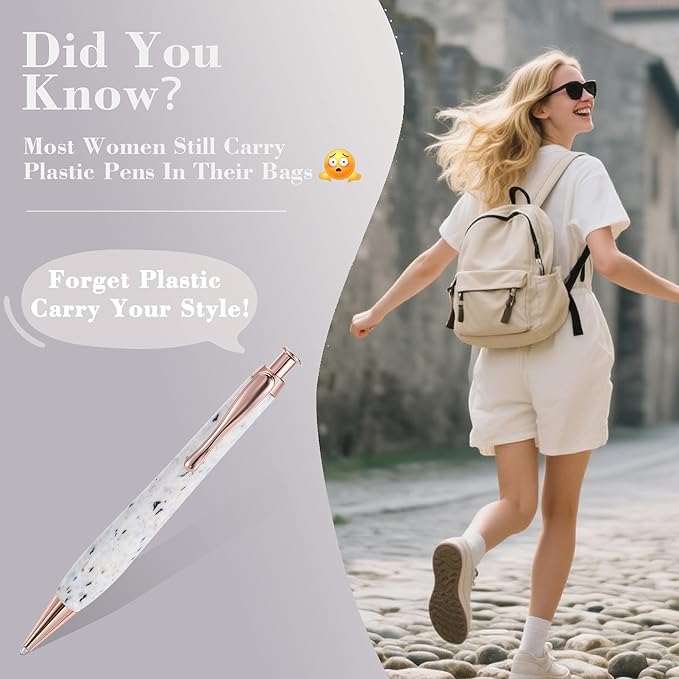 KARUS Gift Pen Set, Sustainable Refillable Ballpoint Pens with Black Ink, Stylish, Smooth Writing Pens for Women, Men, Office, Journaling, School, Thoughtful Gifting