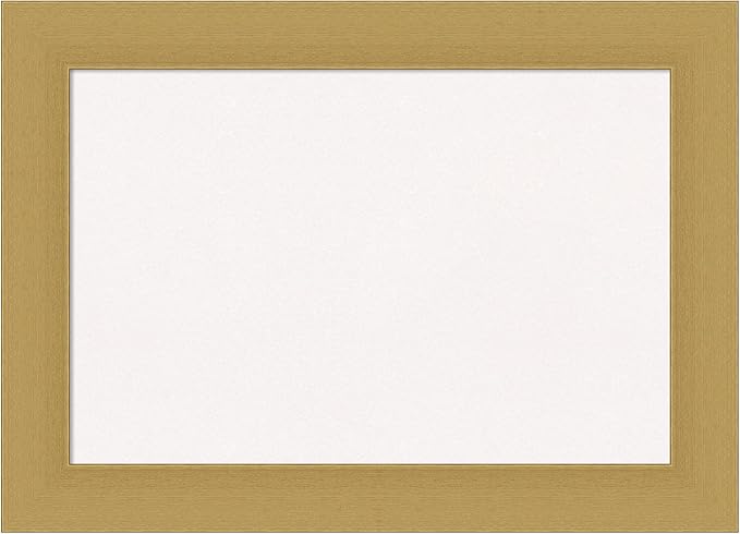 Amanti Art White Cork Board for Wall, 16x22 Vision Board with Gold Frame, Small Corkboard Office Decor for Home Organization, Casual Corkboard Pinboard to Display Items for Home Organization in