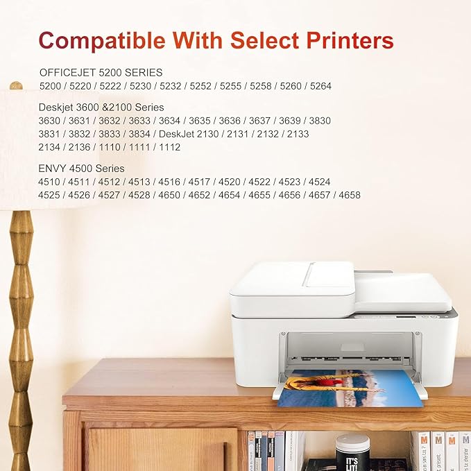 63XL Ink Cartridges Black and Color Replacement for HP 63XL Ink Cartridge Combo Pack Work with OfficeJet 3830 4650 5255 Envy 4520 4512 Deskjet 1112 3630 3634 3639 Printer (2 Black, 1 Tri-Color)