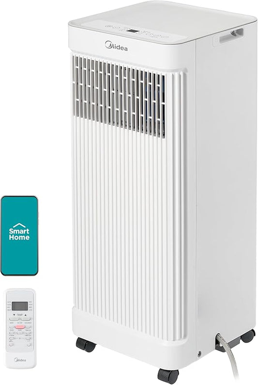 Midea MAP07S1AWT-A Air Conditioner, 10,000 BTU-Smart, White