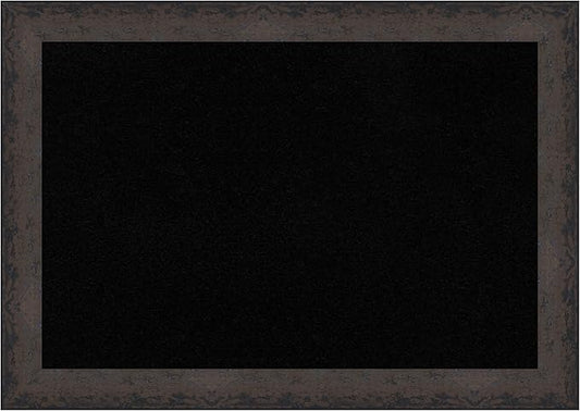 Amanti Art Black Cork Board for Wall, 29x41 Vision Board with Black Wood Frame, Large Corkboard Office Decor for Home Organization, Modern Corkboard Pinboard to Display Items for Home Organization in
