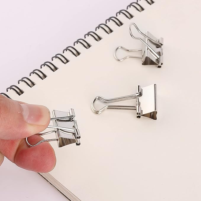 Mr. Pen Binder Clips - 50 Pack, 0.75 in Silver Mini Clips for Paper and Office Use
