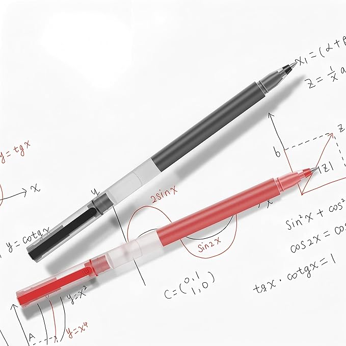 Gel Ink Pens, 0.5mm Fine Point Quick Dry Smooth Writing Pens High-End Series for Office School Supplies,Pack of 5,Black