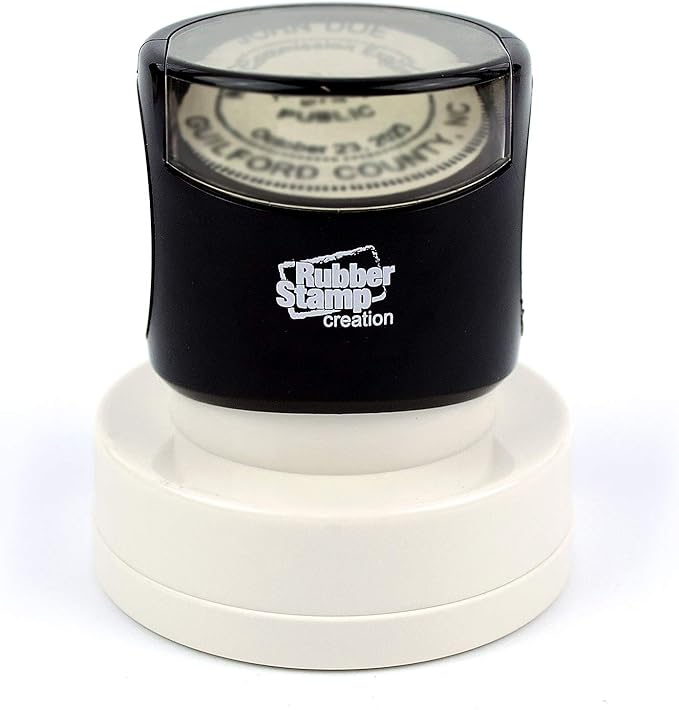 MaxMark Round Notary Pre-Inked Stamp for State of Alabama