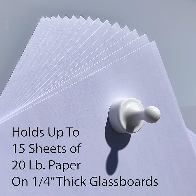 GLASSBOARD STUDIO Powerful Neodymium Magnets, Pawn-Shaped - Strong Fridge/Refrigerator and Whiteboard Magnet, Ideal for Office, Kitchen, Crafts - Rare Earth, Heavy Duty (2, Green)