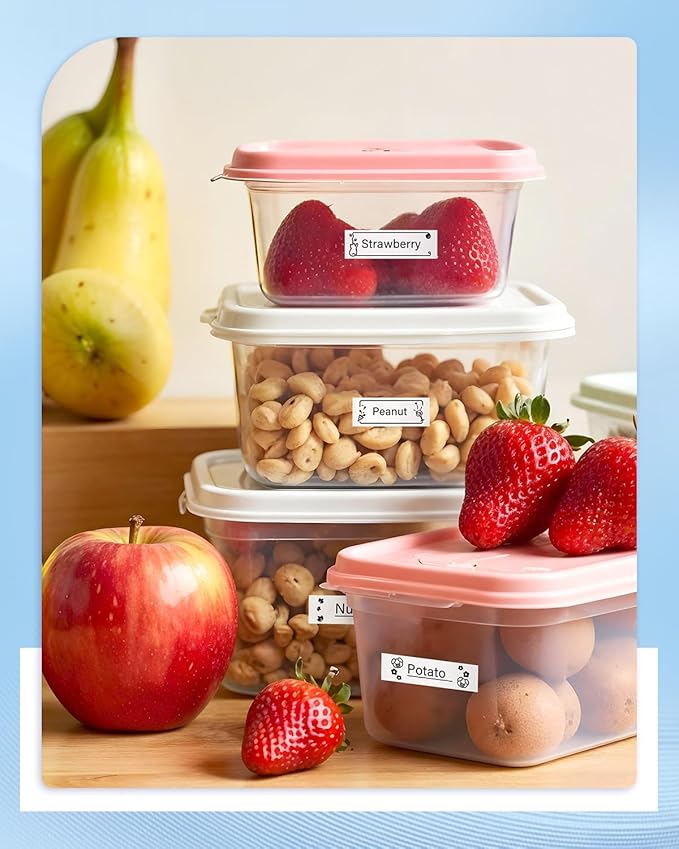 Anycolor LK-4WBN Replace for Epson Label Maker Tape LC-4WBN SS12KW 12mm 0.47" Label Tape Refill Used for Epson LabelWorks LW300 LW400 LW600P LW700, Black on White, 1/2" x 26', 8-Pack