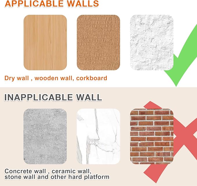 50 PCS Thumb Tacks for Wall Picture Hangers, Double Headed Picture Hanging Nails Kit, Push Pins Wall Hooks, Renter Friendly Decor Thumbtacks for Tapestry Frame Art Photos(Black &Gold)