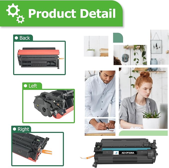 Aztech Compatible Toner Cartridge Replacement for HP 26A CF226A Pro M402n M402dw M402dn Pro MFP M426fdw M426fdn M426dw Printer (Black 4-Pack)