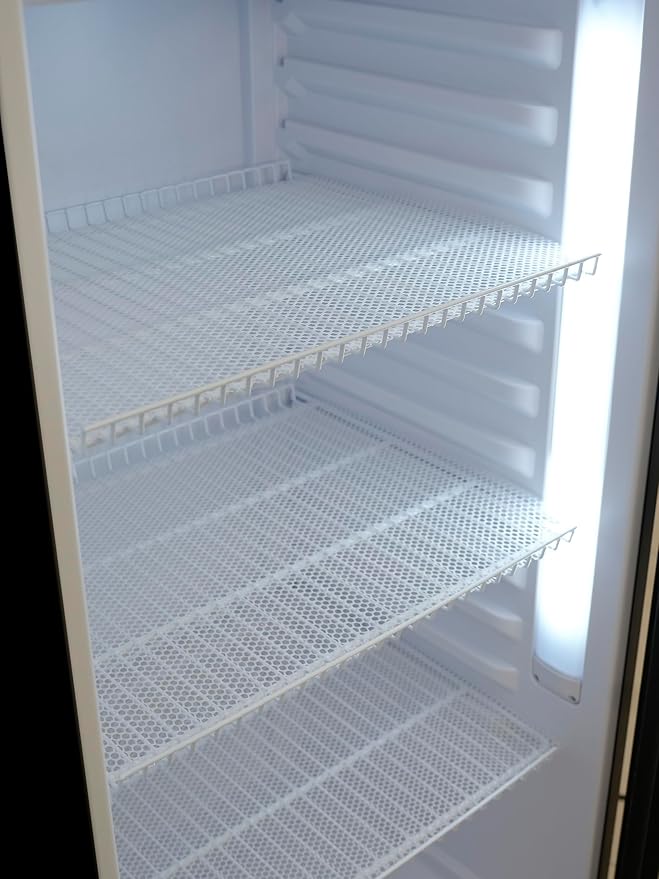 KoolMore DGDR-1D-12C 24 in. 12 Commercial One Glass Door Beverage Display Merchandiser Refrigerator Cooler, ETL Listed in Black, 12.1 cu. ft