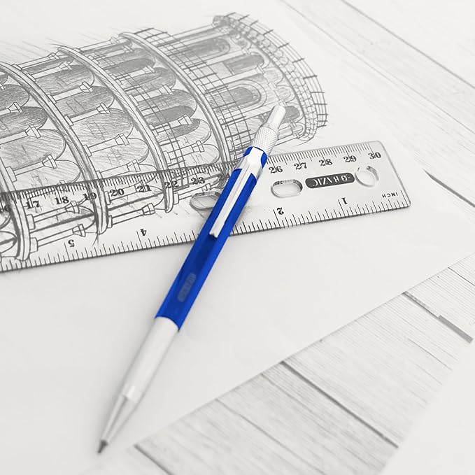 BAZIC Plastic Clear Rulers 12 inch (30cm), Inches Centimeter Metric Ruler Measuring Long Ruler, Straight Edge Ruler for Students School Supplies, 24-Pack