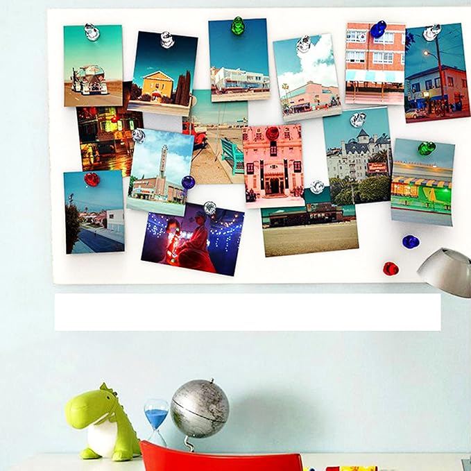 Ant Mag Magnetic Push Pins Strong Push Pin Magnets for Fridge Whiteboards Calendars Maps in School & Office Pack of 18 Red