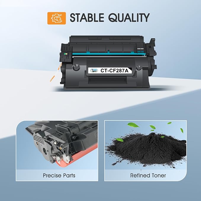 Cool Toner Compatible Toner Cartridge Replacement for HP 87A CF287A 87X CF287X for Enterprise M506dn M506n M506x M501dn MFP M527dn M527f M506 M501 M527 Series Printer Ink (Black, 4 Pack)