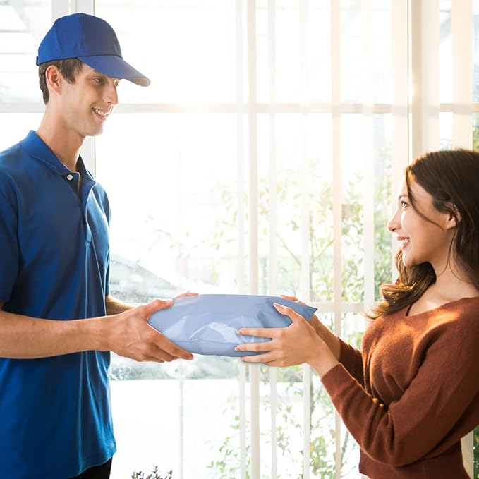 120PC Poly Mailers 6x9 Inch Light Blue Mailing Envelopes Bags Shipping Bags with Self Adhesive Waterproof and Tear-Proof Postal Bags