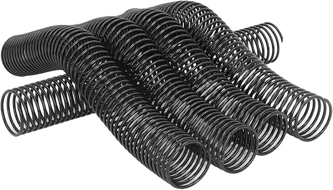 38mm Plastic Spiral Binding Coil, 4:1 Pitch, 310 Sheets Capacity, 360° Rotation, 18 Pcs Set, Suitable for Letter Sized Paper with Versatile Application, for Office Documents,