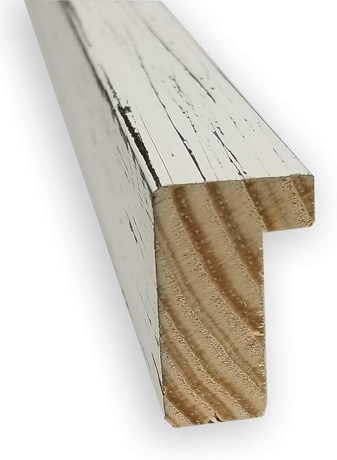 Amanti Art Natural Cork Board for Wall, 19x43 Vision Board with White Frame, Oversize Corkboard Office Decor for Home Organization, Cottage Corkboard Pinboard to Display Items for Home Organization