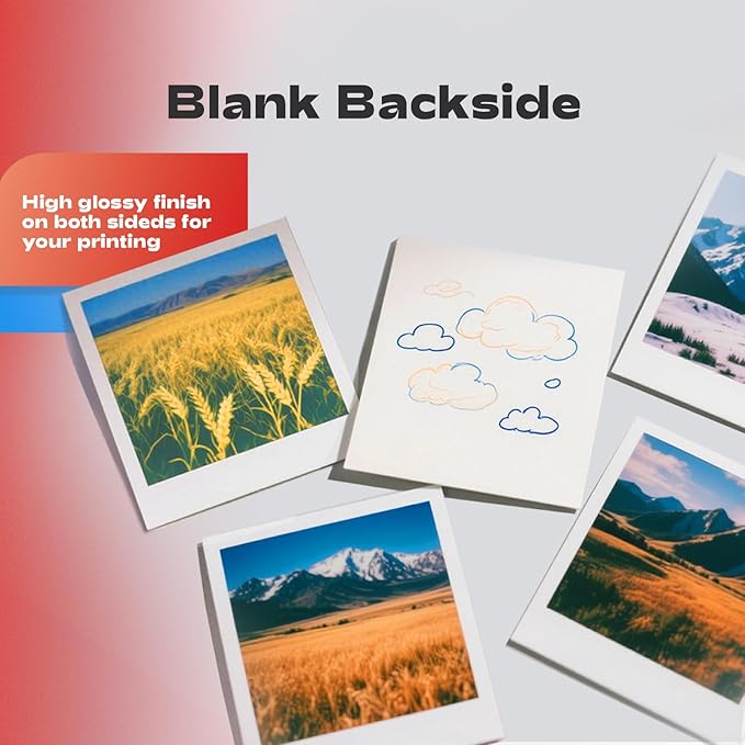 220 Pack Double Sided Photo Paper Glossy Inkjet 8.5x11 32lb 120gsm A4 Letter Size for All Dye Ink Printers