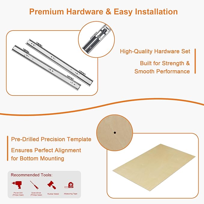 ALINE FURNITURE Pull Out Drawers for Cabinets Birch Wood, 15" W X 21" D Soft Close Slide Out Shelves for Kitchen Cabinets, Pullout Drawer for Pantry Cabinet Organizer